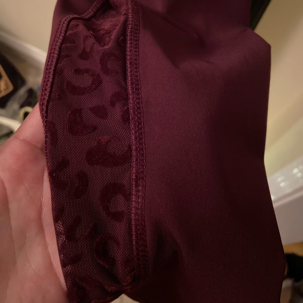 Avia Maroon Cheetah Leggings